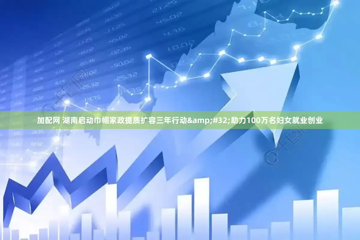 加配網(wǎng) 湖南啟動巾幗家政提質(zhì)擴容三年行動&#32;助力100萬名婦女就業(yè)創(chuàng)業(yè)