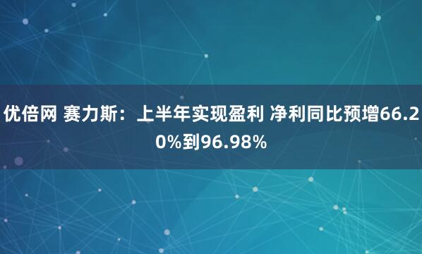 優(yōu)倍網(wǎng) 賽力斯：上半年實現(xiàn)盈利 凈利同比預(yù)增66.20%到96.98%